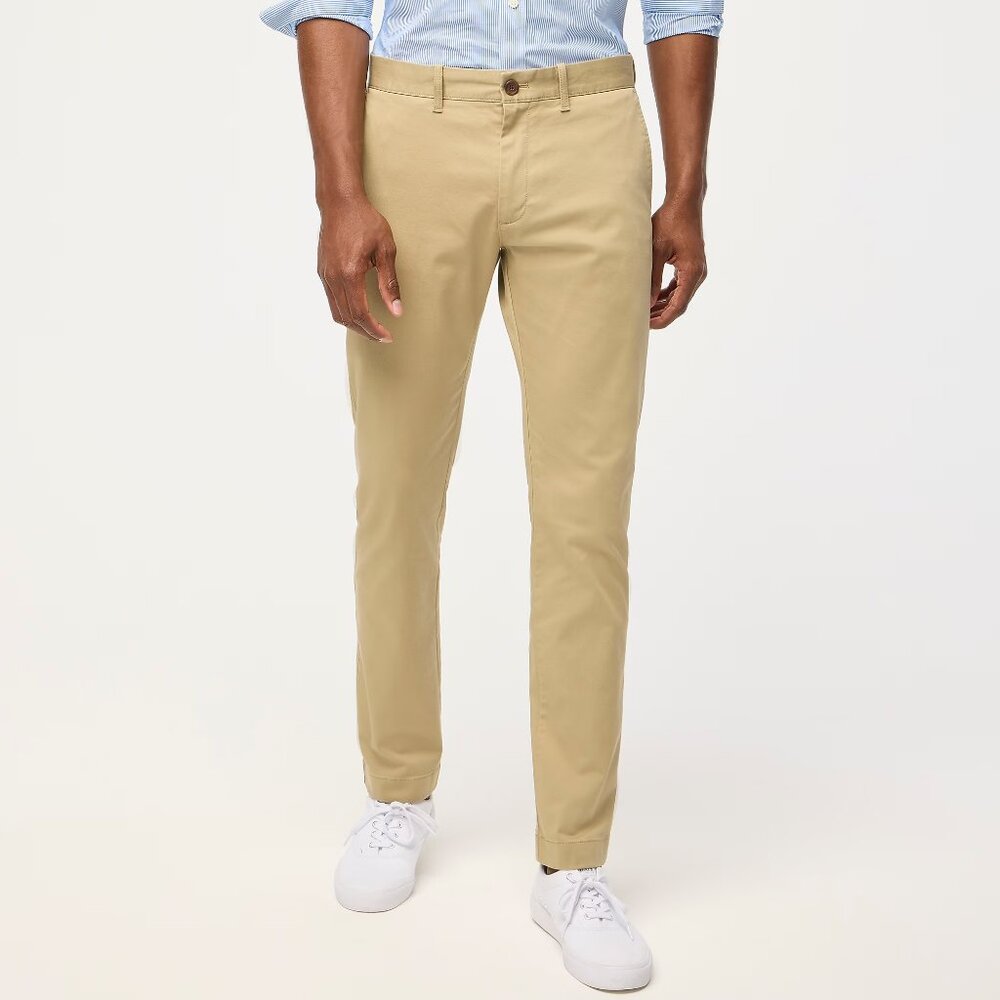 NWT J Crew Factory Slim-Fit Flex Chino Pant Khaki 36 x 32